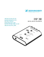 Предварительный просмотр 1 страницы Sennheiser DSP 360 - SHORT Instructions For Use Manual