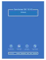 Preview for 6 page of Sennheiser DW 10 HS Specifications