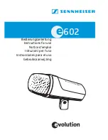 Sennheiser E 602 Instructions For Use Manual preview