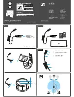 Предварительный просмотр 1 страницы Sennheiser e 608 Quick Manual