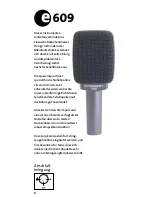 Preview for 4 page of Sennheiser e 609 silver (German) Gebrauchsanleitung