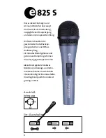 Предварительный просмотр 8 страницы Sennheiser E 825 S - ANNEXE 787 User Manual