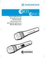 Предварительный просмотр 1 страницы Sennheiser E 835 - 01-06 Instructions For Use Manual