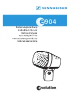 Preview for 1 page of Sennheiser E 904 - 03-07 Instructions For Use Manual