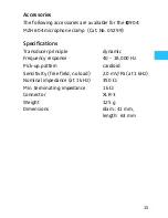 Preview for 6 page of Sennheiser E 904 - 03-07 Instructions For Use Manual