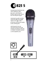 Предварительный просмотр 4 страницы Sennheiser e825 S User Manual