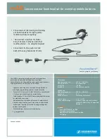 Предварительный просмотр 1 страницы Sennheiser Earphone MB10 Brochure & Specs