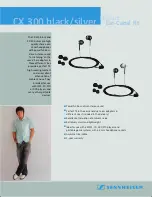 Preview for 1 page of Sennheiser Earphones CX 300 black Brochure & Specs