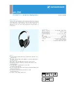 Предварительный просмотр 1 страницы Sennheiser EH 250 Datasheet