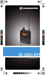 Preview for 1 page of Sennheiser EK 2000 IEM Instruction Manual