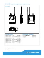 Preview for 3 page of Sennheiser EK 2000 IEM Specifications