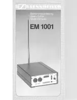 Preview for 1 page of Sennheiser EM 1001 Manual