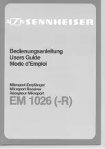 Предварительный просмотр 1 страницы Sennheiser EM 1026 Manual