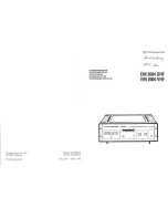 Preview for 1 page of Sennheiser EM 2004 UHF Manual