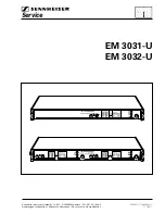 Sennheiser EM 3031-U Service Manual предпросмотр