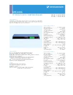 Предварительный просмотр 1 страницы Sennheiser EM 3031 Datasheet