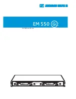 Preview for 1 page of Sennheiser EM 550 G2 Instructions For Use Manual