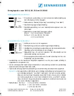 Preview for 6 page of Sennheiser ENERGIEPACKS SK 250 User Manual