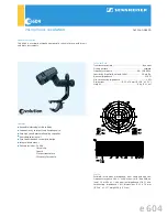 Предварительный просмотр 1 страницы Sennheiser Evolution 004519 Specification Sheet