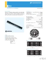 Предварительный просмотр 1 страницы Sennheiser Evolution 500206 Specification Sheet