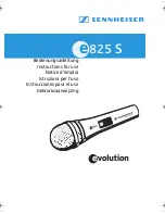 Preview for 1 page of Sennheiser EVOLUTION 825 S (Spanish) Instrucciones De Uso