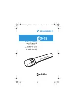 Предварительный просмотр 1 страницы Sennheiser evolution 945 Instructions For Use Manual