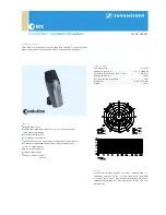 Предварительный просмотр 1 страницы Sennheiser Evolution E 602 Product Sheet