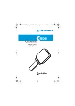 Preview for 1 page of Sennheiser Evolution E 606 Instructions For Use Manual