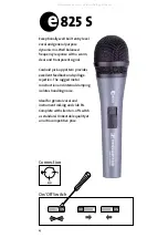 Предварительный просмотр 4 страницы Sennheiser Evolution e825 S User Manual