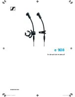 Предварительный просмотр 1 страницы Sennheiser EVOLUTION E908 Instruction Manual