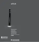 Предварительный просмотр 1 страницы Sennheiser Evolution E914 Instruction Manual