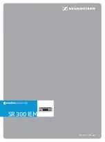 Sennheiser Evolution Wireles G3 SR 300 IEM Instruction Manual preview