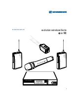 Preview for 1 page of Sennheiser EVOLUTION WIRELESS EW 100 (German) Bedienungsanleitung