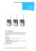 Sennheiser EVOLUTION WIRELESS G2 100 Service Manual preview