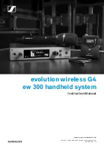 Preview for 1 page of Sennheiser EvolutionWireless EW 300 Series Instruction Manual