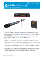 Preview for 2 page of Sennheiser evolutionwireless G3 Short Manual