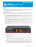 Preview for 3 page of Sennheiser evolutionwireless G3 Short Manual