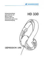 Предварительный просмотр 1 страницы Sennheiser EXPRESSION LINE HD 330 User Manual