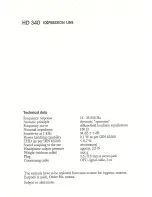 Preview for 3 page of Sennheiser Expression Line HD 340 Instruction Manual