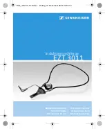 Sennheiser EZT 3011 Instruction Manual preview