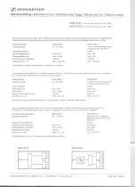 Sennheiser EZW 1016-1 Manual preview