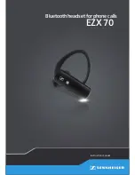 Предварительный просмотр 1 страницы Sennheiser EZX70 Instruction Manual