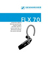 Preview for 3 page of Sennheiser FLX 70 Instruction Manual