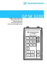 Sennheiser GP SK 3200 Instructions For Use Manual предпросмотр