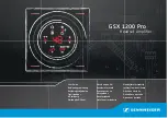 Preview for 1 page of Sennheiser GSX 1200 Pro User Manual