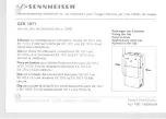 Preview for 1 page of Sennheiser GZK 1011 Manual