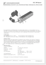 Предварительный просмотр 1 страницы Sennheiser GZL 406 Manual