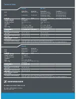 Preview for 4 page of Sennheiser HD 219 Specifications