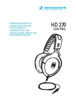 Sennheiser HD 270 Instructions For Use Manual предпросмотр