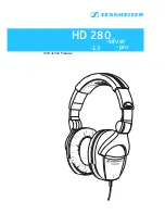 Предварительный просмотр 1 страницы Sennheiser HD 280 - 06-06 Instruction Manual